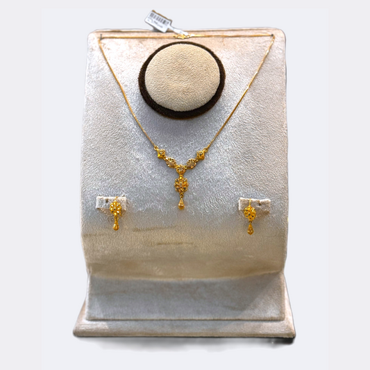 Floral Elegance Mala Set-RDJMS01