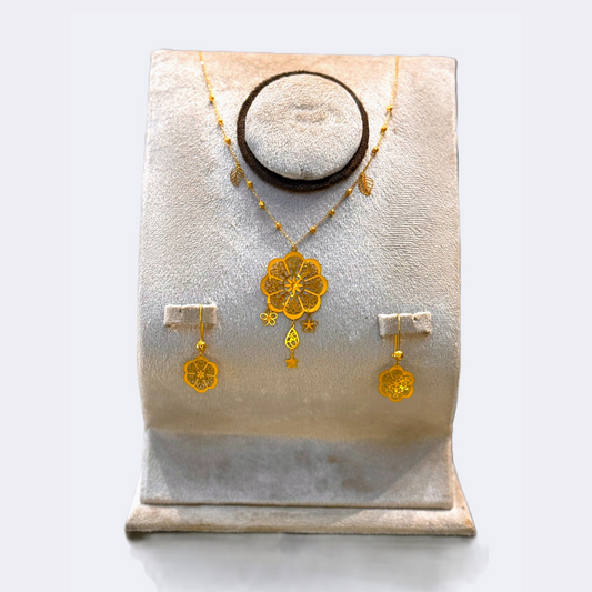 Golden Bloom Mala Set-RDJMS02