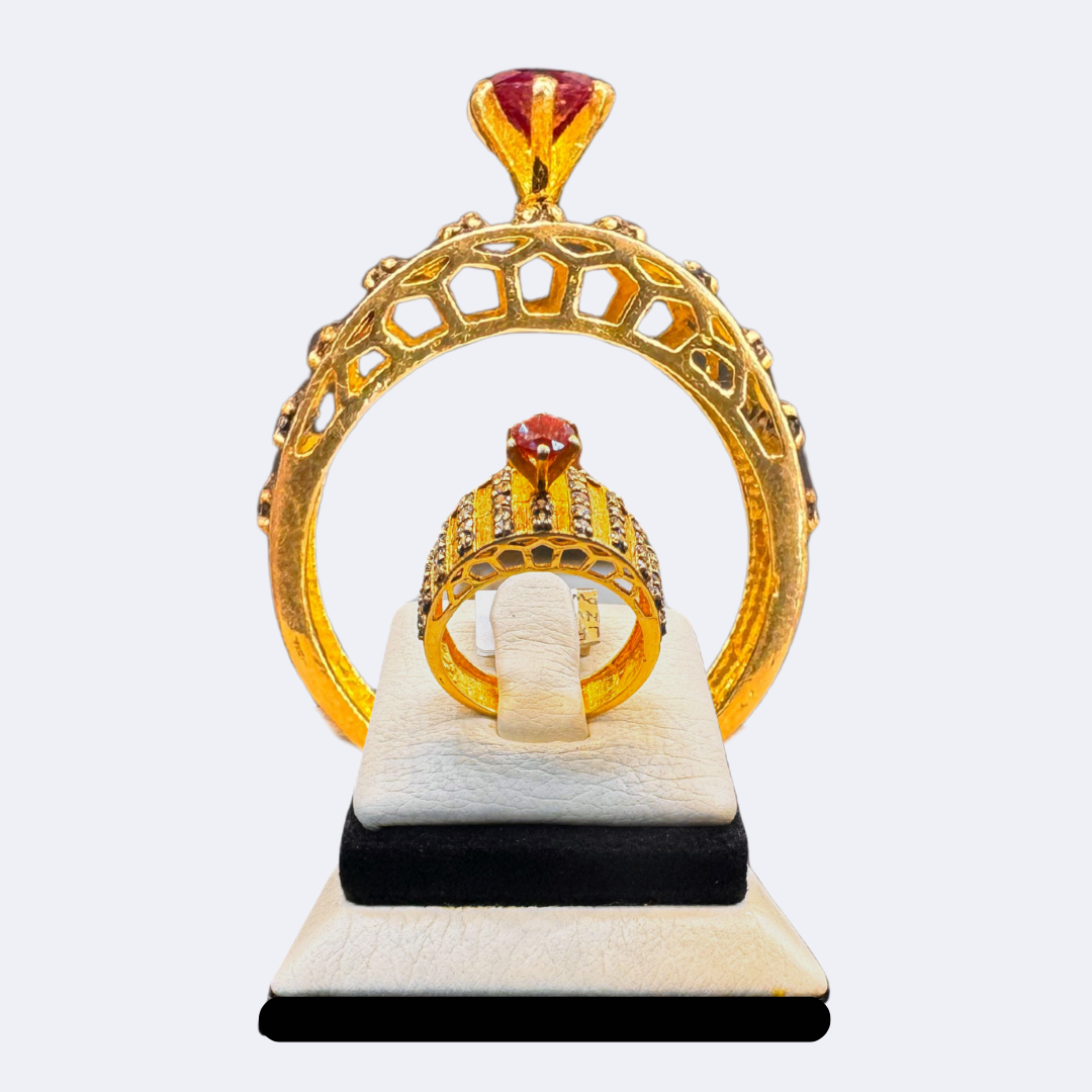 Royal Crimson Crown Ring-RDJWS01