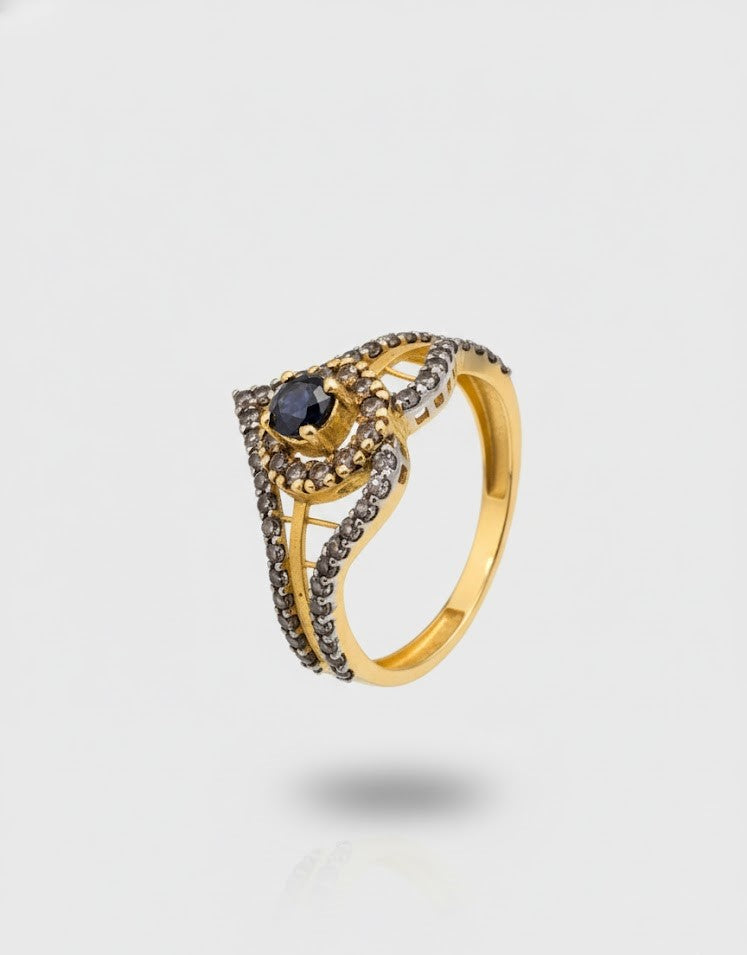 Midnight Shard Diamond Ring-RDJSR09