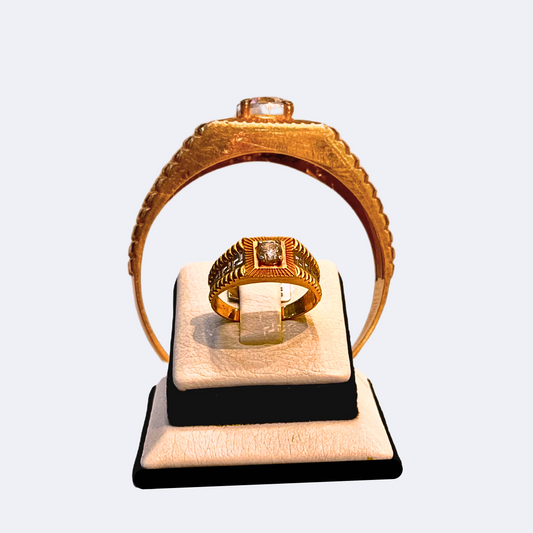 Men's Sigle Stone Ring-RDJMR02