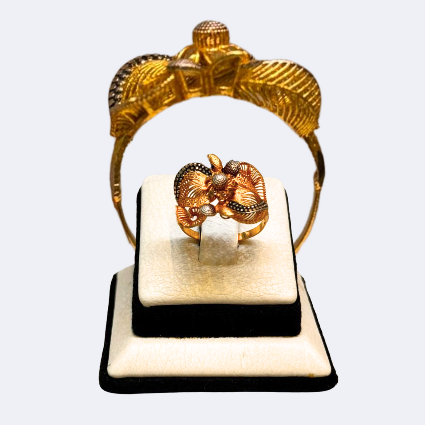 Leaf Motif Gold Ring-RDJWR10