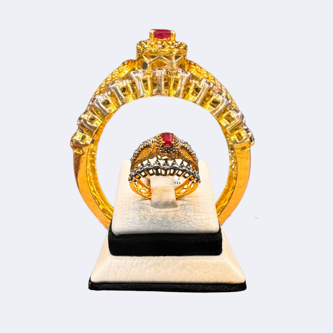 Royal Ruby Crown Ring-RDJSR03