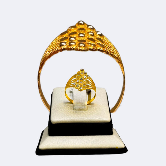 Modern Geometric Gold Ring-RDJWR02