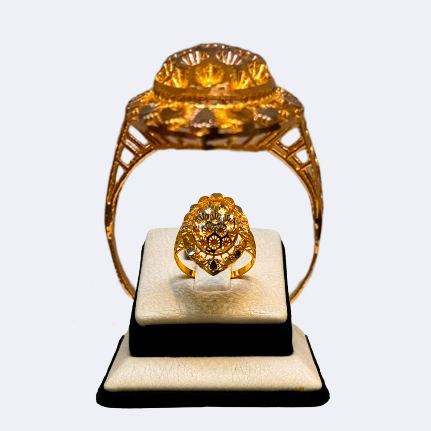Royal Floral Gold Ring-RDJWR04