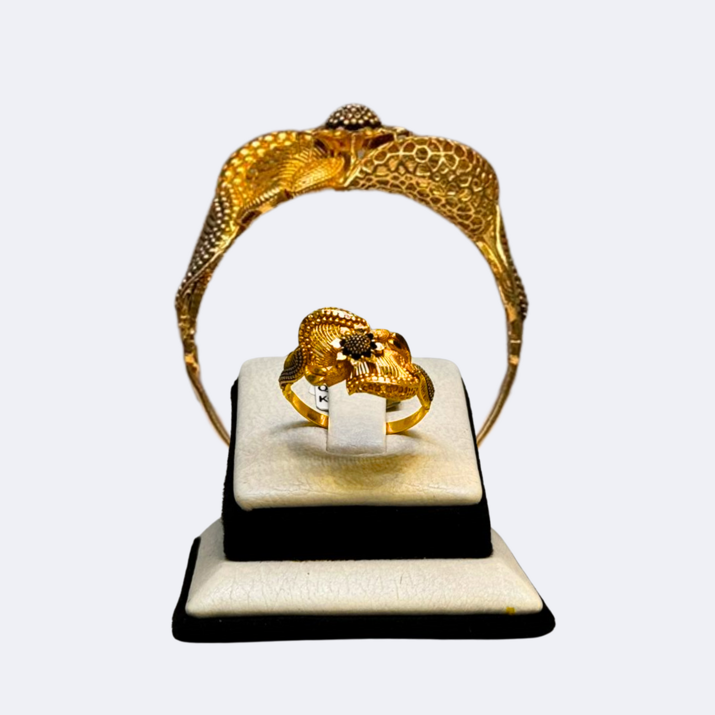 Golden Floral Elegance Ring-RDJWR05