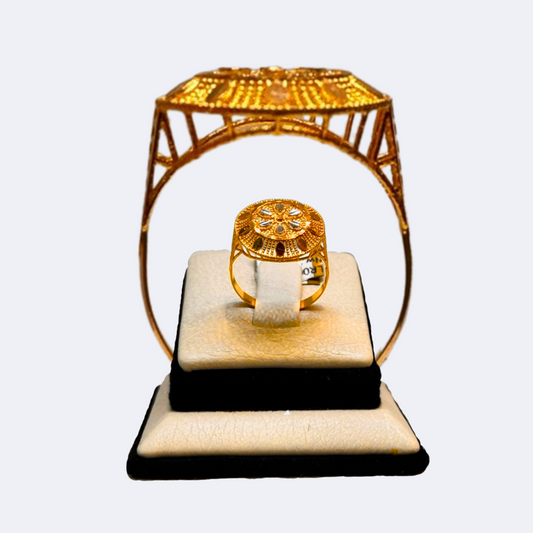 Golden Sunburst Ring-RDJWR08