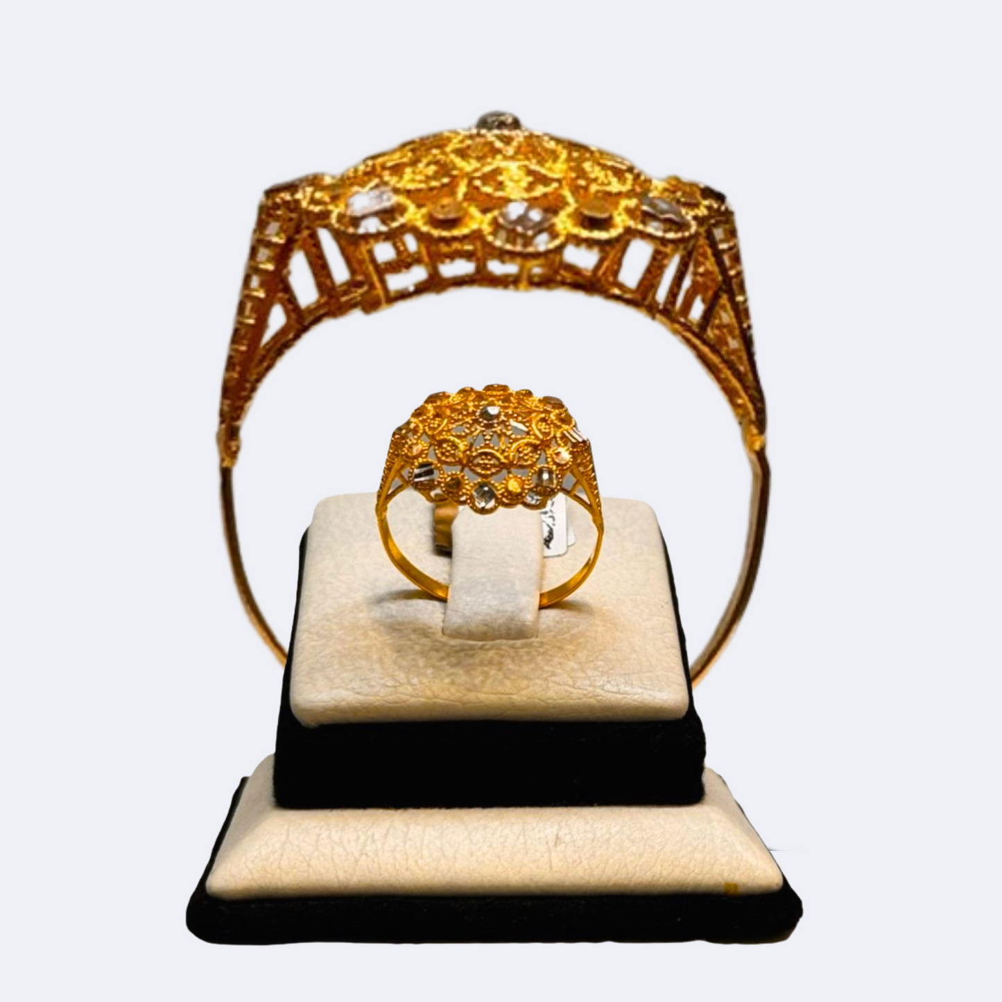 Floral Cluster Gold Ring-RDJWR09