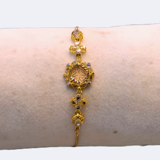 Dainty Chain Charm Bracelet-RDJB04