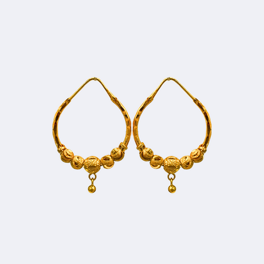 Royal Hoop Earrings-RDJE05