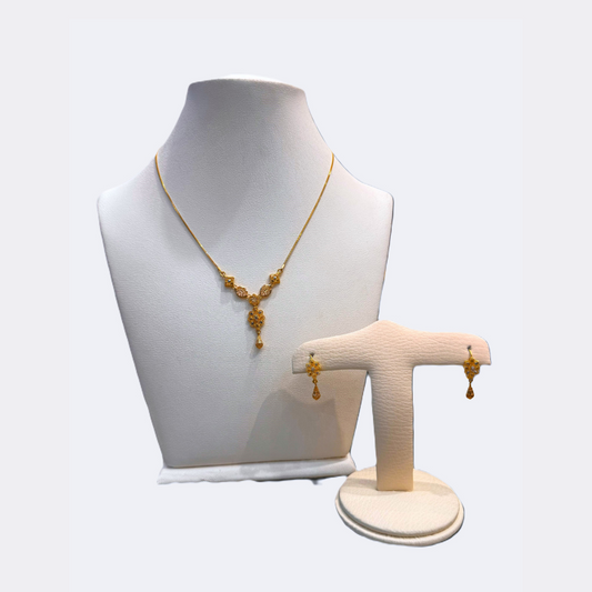Floral Elegance Mala Set-RDJMS01