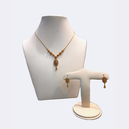 Dazzling Petals Mala Set-RDJMS07