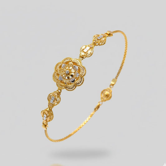 Classic Gold Link Bracelet-RDJB03