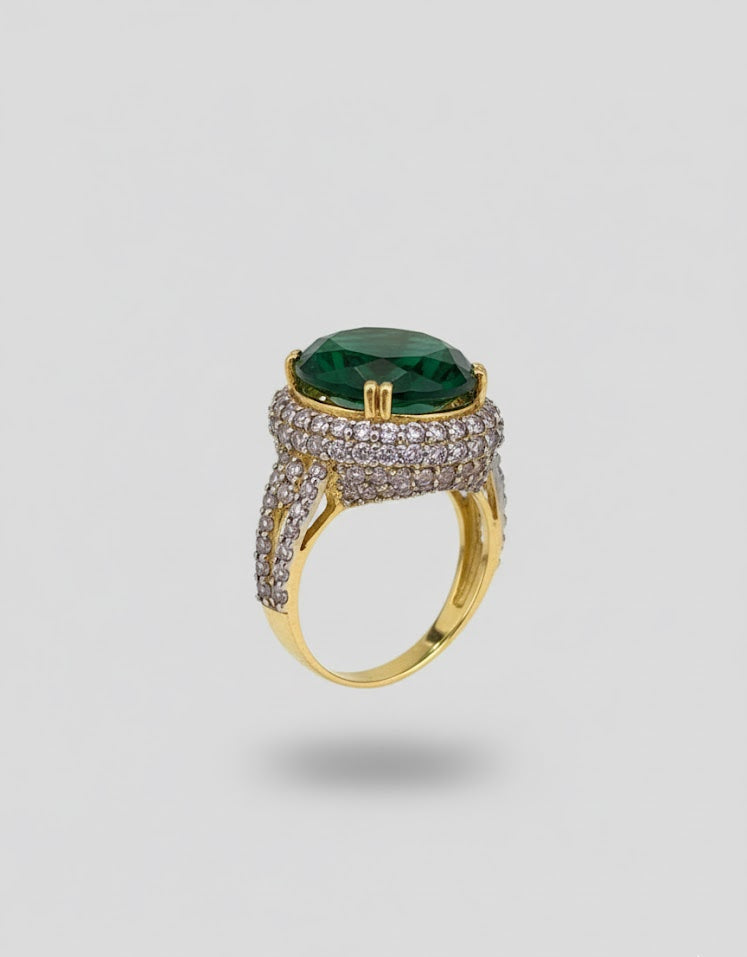 The Empress Emerald Statement Ring-RDJSR11